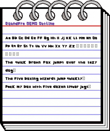 Roundfra DEMO Outline Regular animated font preview Roundfra DEMO Outline Regular animated font preview