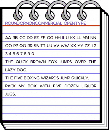 RoundorNonCommercial Regular animated font preview RoundorNonCommercial Regular animated font preview