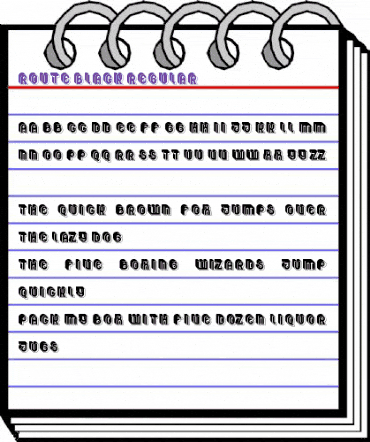 Route Black Regular animated font preview Route Black Regular animated font preview