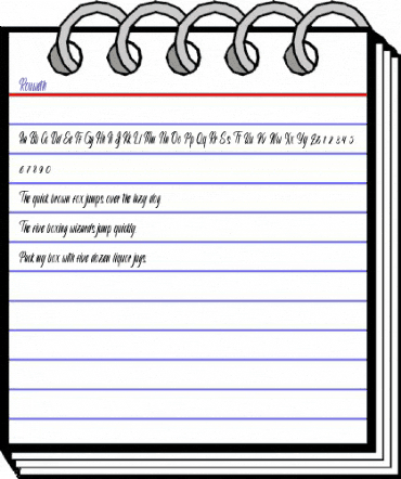 Rouweth Regular animated font preview Rouweth Regular animated font preview