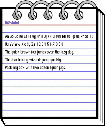 Rowland Regular animated font preview Rowland Regular animated font preview