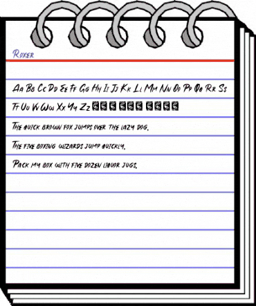 Roxer Regular animated font preview Roxer Regular animated font preview