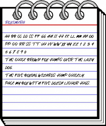 Roximura Regular animated font preview Roximura Regular animated font preview