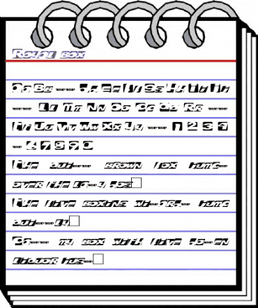 Royal box Regular animated font preview Royal box Regular animated font preview