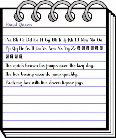 Royal Queen Regular animated font preview Royal Queen Regular animated font preview