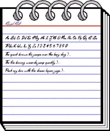 Royal Riot Regular animated font preview Royal Riot Regular animated font preview
