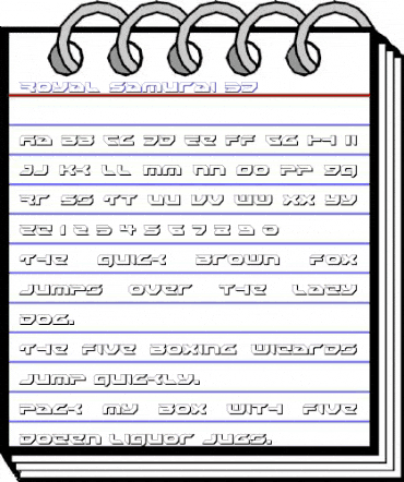 Royal Samurai 3D Regular animated font preview Royal Samurai 3D Regular animated font preview