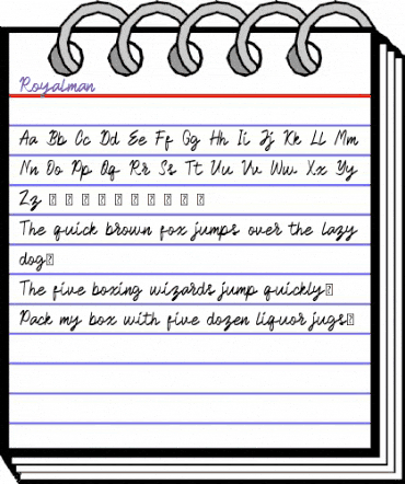 Royalman Regular animated font preview Royalman Regular animated font preview