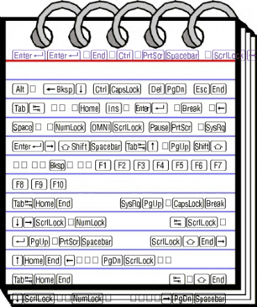 RRKeyCaps Normal animated font preview