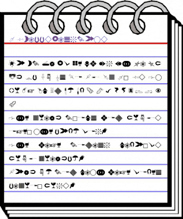 RSBillsDingbats Regular animated font preview RSBillsDingbats Regular animated font preview