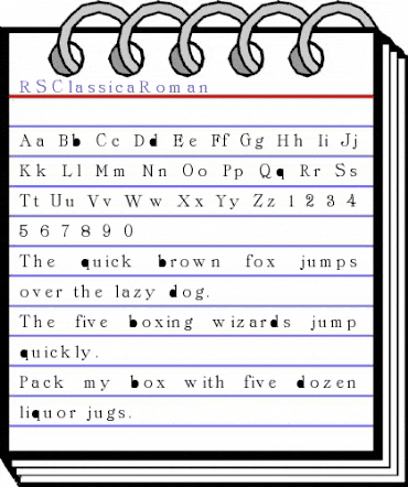 RSClassicaRoman Regular animated font preview RSClassicaRoman Regular animated font preview