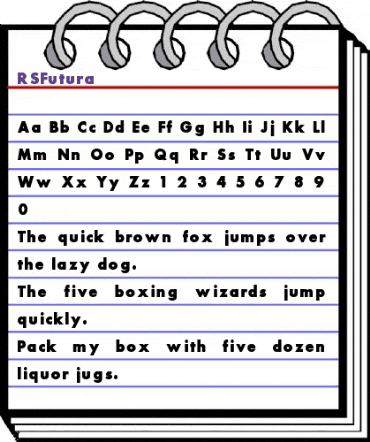 RSFutura Regular animated font preview RSFutura Regular animated font preview