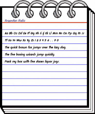 Rsgordon Italic Italic animated font preview Rsgordon Italic Italic animated font preview