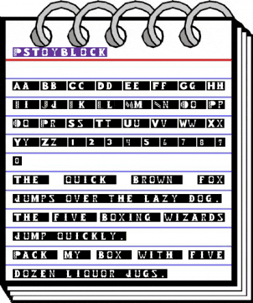 RSToyBlock Regular animated font preview RSToyBlock Regular animated font preview