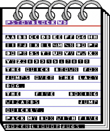 Rstoyblock Wd Regular animated font preview Rstoyblock Wd Regular animated font preview