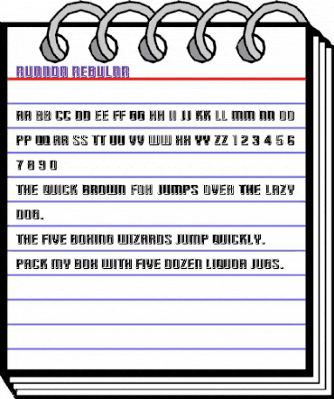 Ruanda Regular animated font preview Ruanda Regular animated font preview