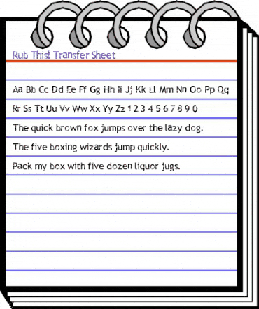 Rub This! Transfer Sheet animated font preview Rub This! Transfer Sheet animated font preview