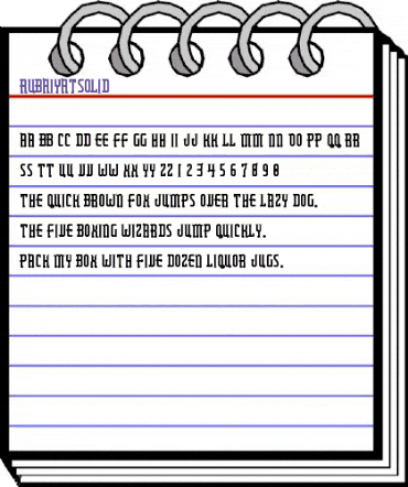 RubaiyatSolid Regular animated font preview RubaiyatSolid Regular animated font preview