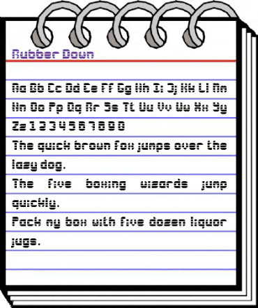Rubber Down Regular animated font preview Rubber Down Regular animated font preview