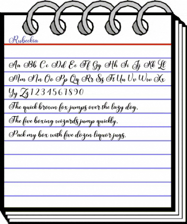 Rubeckia Regular animated font preview