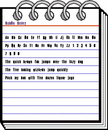 RubOn Bold animated font preview