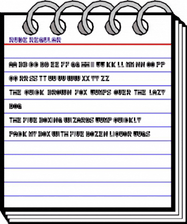 Rude Regular animated font preview