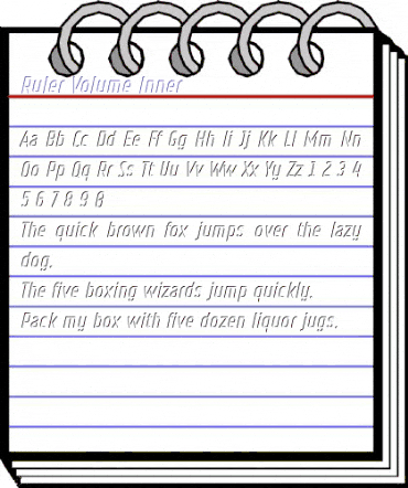 Ruler Volume Inner Regular animated font preview Ruler Volume Inner Regular animated font preview