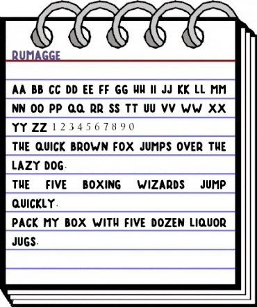 RUMAGGE Regular animated font preview RUMAGGE Regular animated font preview