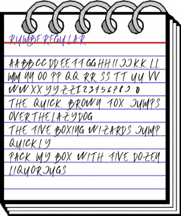 RUMBE Regular animated font preview RUMBE Regular animated font preview