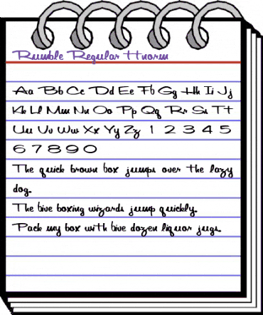 Rumble Regular animated font preview Rumble Regular animated font preview
