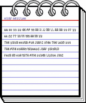 Rump Regular animated font preview Rump Regular animated font preview