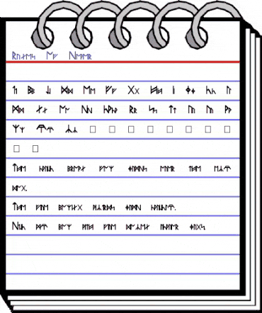 Runes Of Power Regular animated font preview