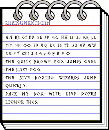 RunishMK Regular animated font preview