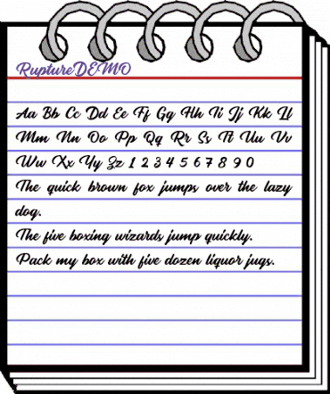 Rupture DEMO Regular animated font preview Rupture DEMO Regular animated font preview