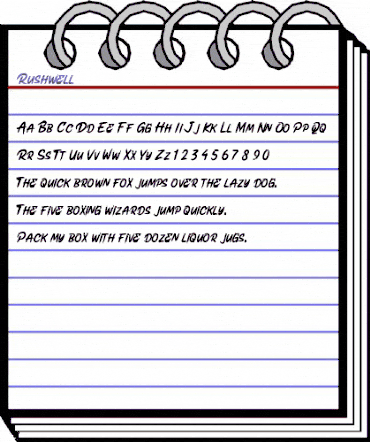 Rushwell PersonalUseOnly animated font preview