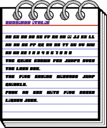 Russiano Italic animated font preview Russiano Italic animated font preview