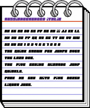 Russiano Grunged Italic animated font preview Russiano Grunged Italic animated font preview