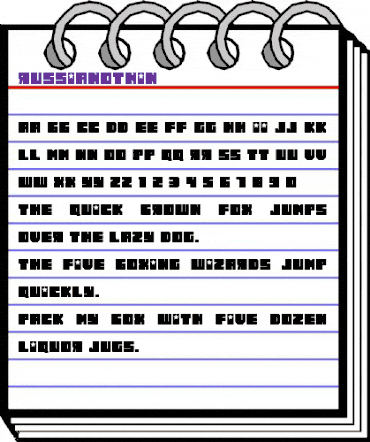 Russiano Thin Regular animated font preview Russiano Thin Regular animated font preview