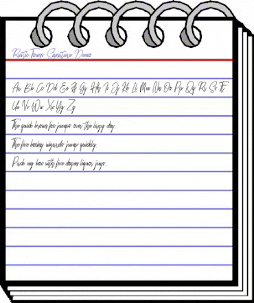 Rustic Towns Regular animated font preview