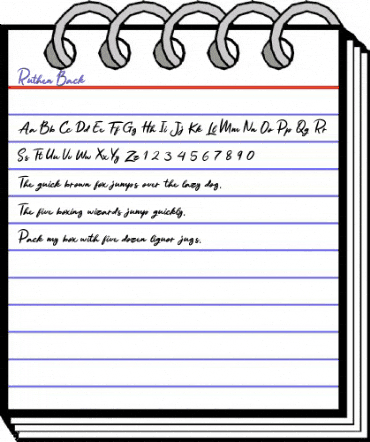 Ruthen Back Regular animated font preview Ruthen Back Regular animated font preview