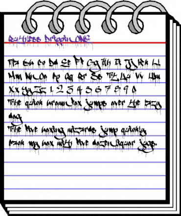 Ruthless Drippin ONE Regular animated font preview