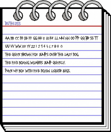 Ruthless Regular animated font preview Ruthless Regular animated font preview