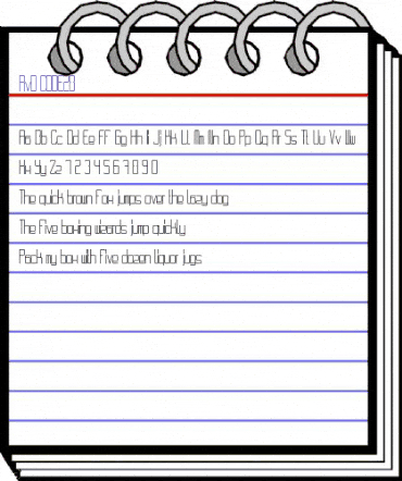 RvD_CODE28 Regular animated font preview