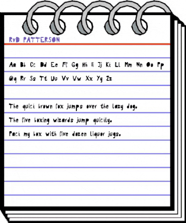 RvD_PATTERSON Regular animated font preview RvD_PATTERSON Regular animated font preview