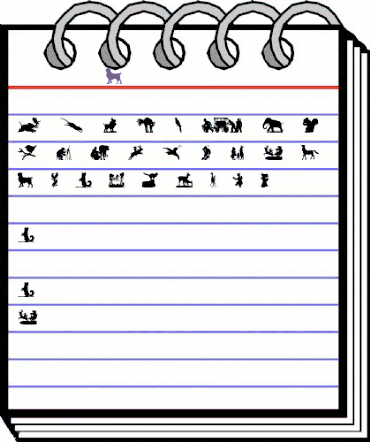 ryp_animal2 Regular animated font preview