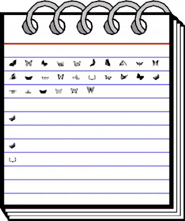 ryp_butterfly1 Regular animated font preview