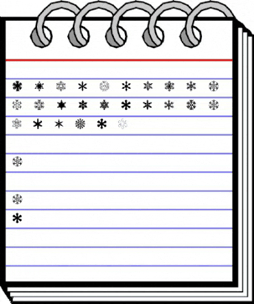 ryp_sflake6 Regular animated font preview ryp_sflake6 Regular animated font preview