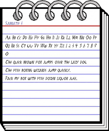 Sabbath 3 Bold Italic animated font preview Sabbath 3 Bold Italic animated font preview
