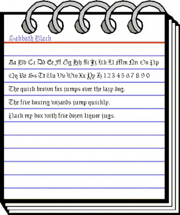 Sabbath-Black Black animated font preview Sabbath-Black Black animated font preview