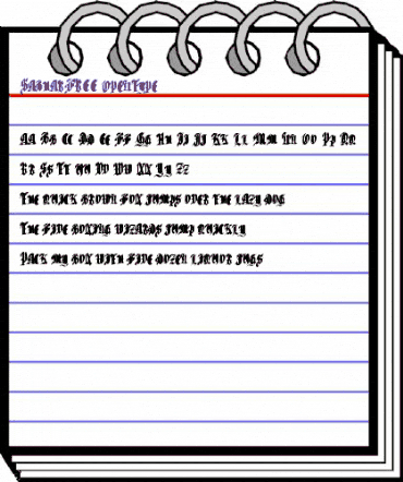 Sabhar FREE Regular animated font preview